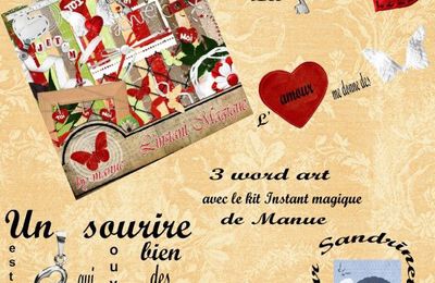 wordart avec le kit instant magique