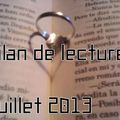 Mes lectures de juillet 2013