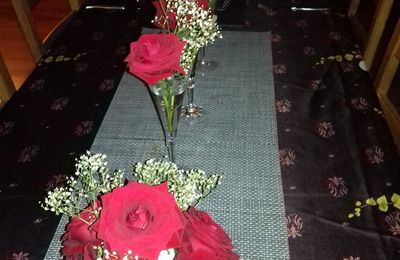 un peu de mise en scène pour ma table