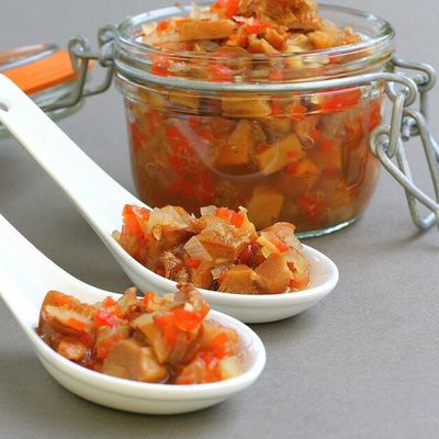 Le mariage de la chanterelle et de la gentiane d'après Régis Marcon