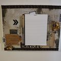 Toile bloc notes "En toutes lettres" par Christelle