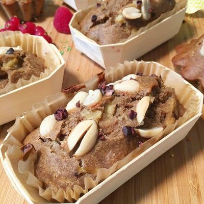 Mini banana bread à la cacahuète