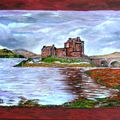 Eilean Donan Castle ( photo prise par ma fille Elodie) huile (50x60)