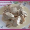 blanquette de dinde et sa sauce au camembert