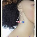 Original Boucles d'oreilles !! DICEY !! en Plastique Multicolore T:4.5 X 4.5 cm Belicious-Delicious Creation 