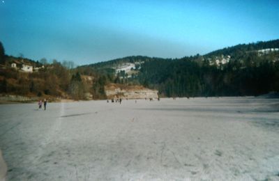 Patinage sur le Doubs -