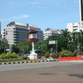 Rond-point à Jakarta (Indonésie)