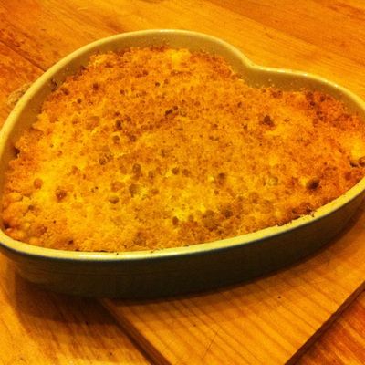  LE Crumble pommes Nutella de Camille ... une tuerie ...