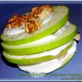 MILLEFEUILLES POMMES ROQUEFORT MAGRET ( pour LE SUCRE DEVIENT SALE ) 