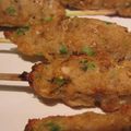 saté pusut (brochettes de poisson indonésiennes)