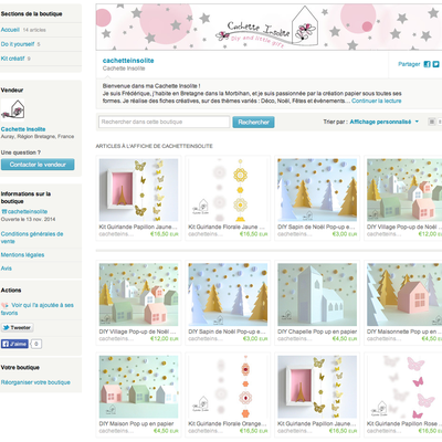 La boutique de la Cachette Insolite est ouverte !