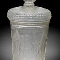 A Potsdam Hochschnitt engraved beaker and cover, by Gottfried Spiller, circa 1700