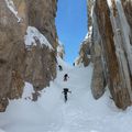 La montée au camp1 par le canyon.