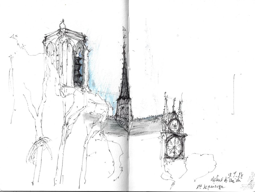 repérage et dessin, avant la couleur