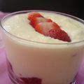 Verrine tiramisu - fraises - amaretto