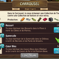 Ile 3, carroussel, construction