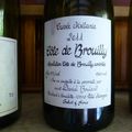 Côtes du Rhône Charvin 2005, Côte de Brouilly : Bouland : Mélanie 2011, Cornas Granite 30 millésime 2010 pour un barbecue