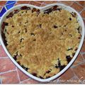 Crumble aux cerises & aux pommes