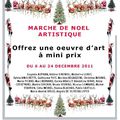 Exposition-vente au marché de Noël des ateliers AGORA à Eyguières