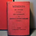 Un Mémento de poche à l'usage des candidats au certificat d'études primaires de 1943 !