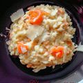 risotto au saumon fumé