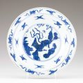 A Chinese porcelain plate, Ming dynasty, Wanli Period (1573-1620)
