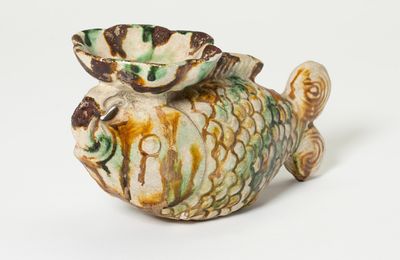 Fish-Shaped Oil Lamp, Tang dynasty (618–906), first half of 8th century