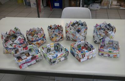 Vide-poches en papier recyclé