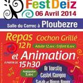 Repas & Fest Deiz des 3 associations ABreizhA/Autisme Ouest 22 / ATG le 6 avril à Ploubezre, Journée mondiale de l'autisme
