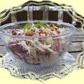 Salade aux trois choux à la vinaigrette framboisée