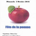 Fête de la Pomme, dimanche 2 octobre 2016 à