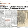 Le zouave Gilbert Delahaye