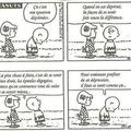 Charlie Brown en posture déprimée