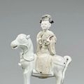 A Blanc de Chine equestrian, 18th century