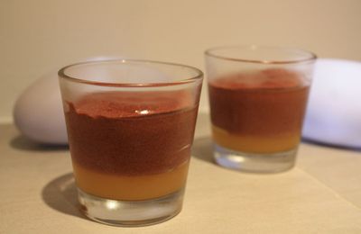 GELEE D'ORANGE ET MOUSSE AU CHOCOLAT