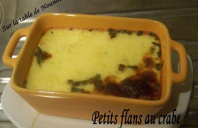 Petits flans au crabe