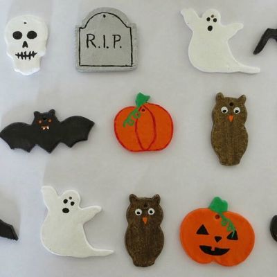 Halloween : sujets en pâte à sel