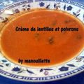 Crème de lentilles et poivrons #2