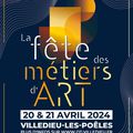 Retrouvez-moi le week-end prochain au FESTIVAL des Métiers d'Art de Villedieu-Les-Poêles...