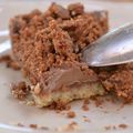 Tarte choco-noisette et son crumble.