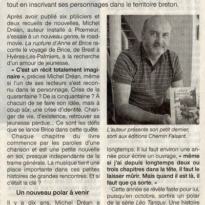 DRÉAN Michel / La Rupture d'Anne et Brice. (Ouest-France) 23/24 août 2140.