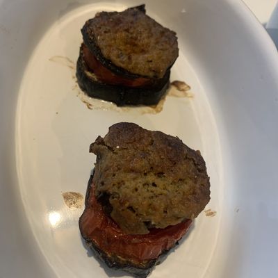 Croque aubergines - tomates