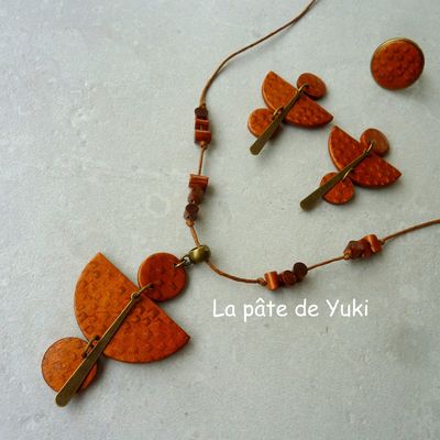 Parure "Mariage cuivré"