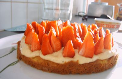 Tarte "sablé breton" au fraises