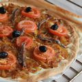 Tarte un peu comme une pissaladière