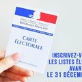 élections municipales et européennes 2014, inscription sur les listes électorales jusqu'au 31 décembre 2013