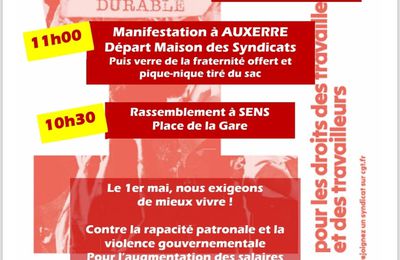 1er mai 2024 dans l'Yonne