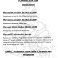 plannings juin 2014