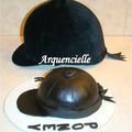 Gâteau bombe de cheval équitation - pâte à sucre