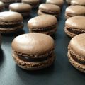 Macarons au chocolat : 1er essai